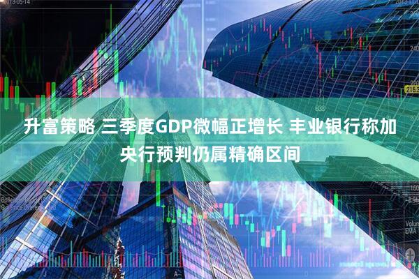 升富策略 三季度GDP微幅正增长 丰业银行称加央行预判仍属精确区间